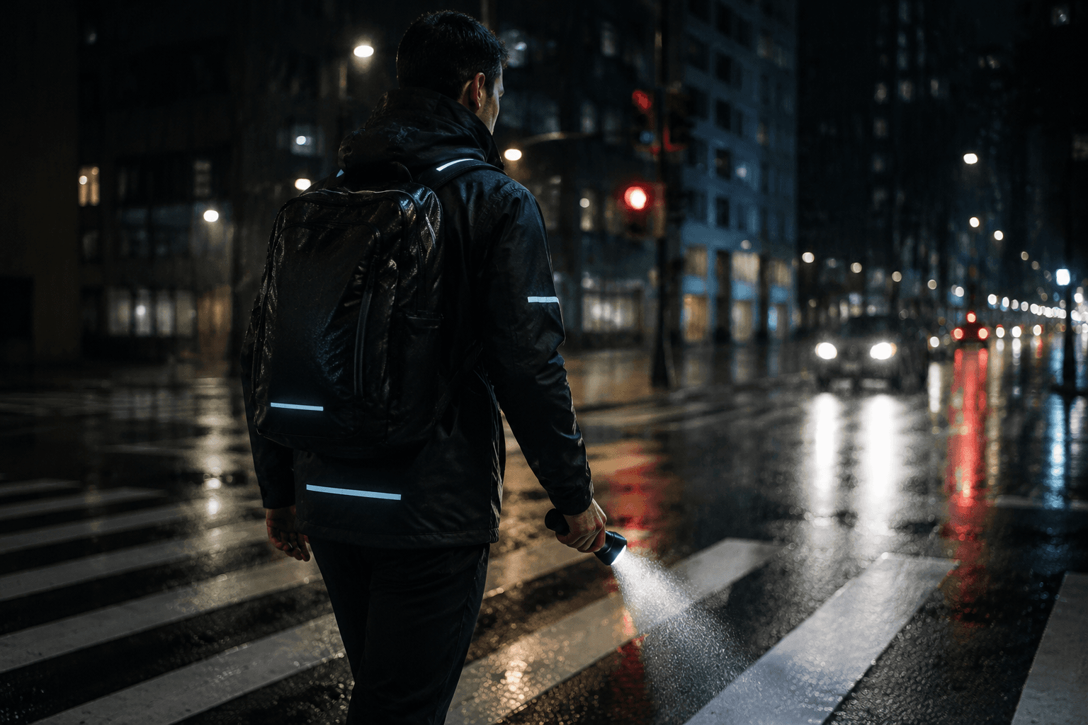 Boldout city commuter gear at night